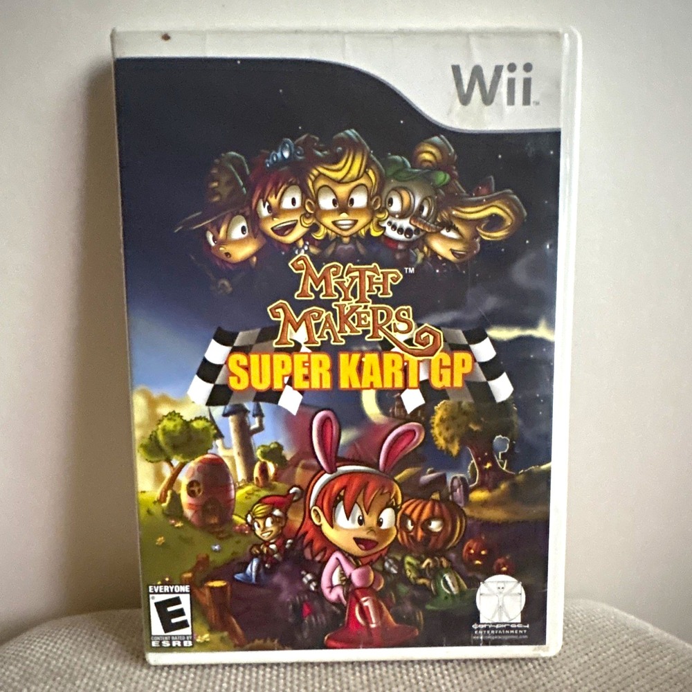 Myth Makers: Super Kart GP Nintendo Wii Kart Racing Game E NTSC-U/C 2007 Case